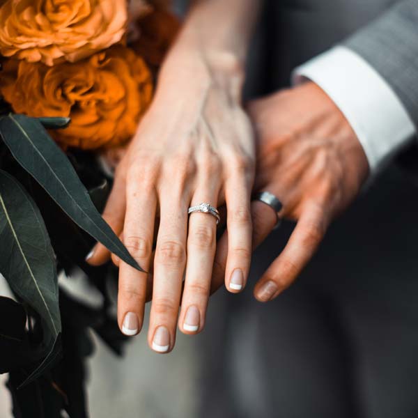 Bride & Groom wedding rings